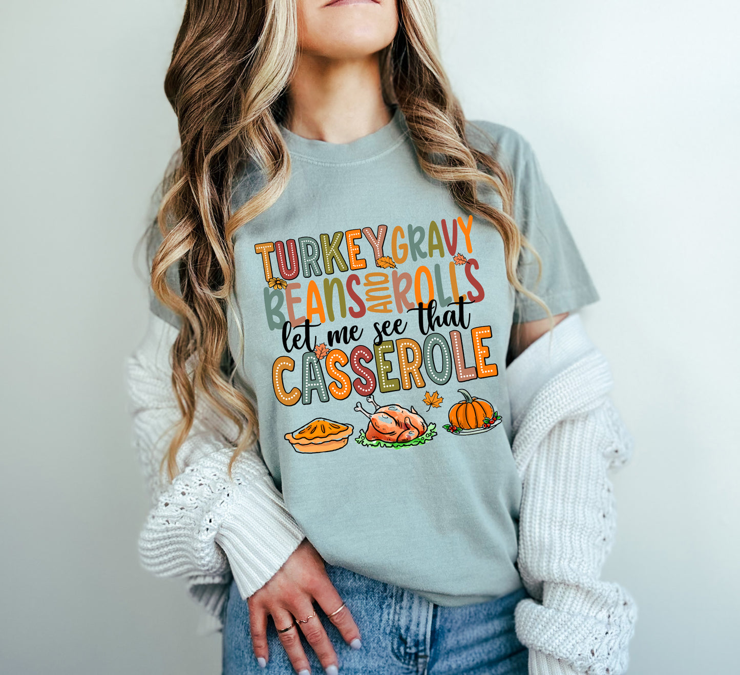 "Turkey, Gravy, Beans and Rolls" T-Shirt