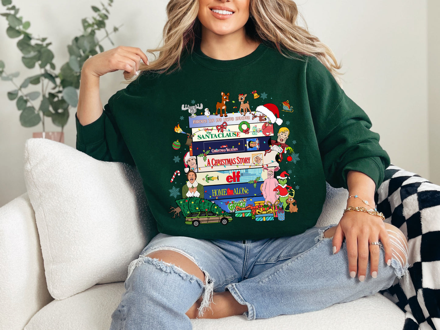 Christmas Movies Crewneck Sweatshirt