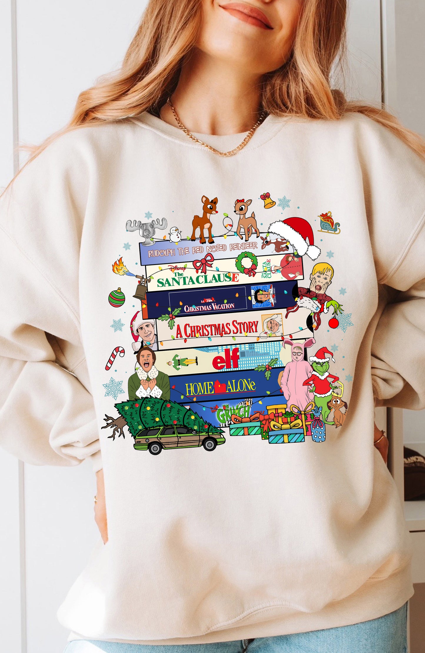 Christmas Movies Crewneck Sweatshirt