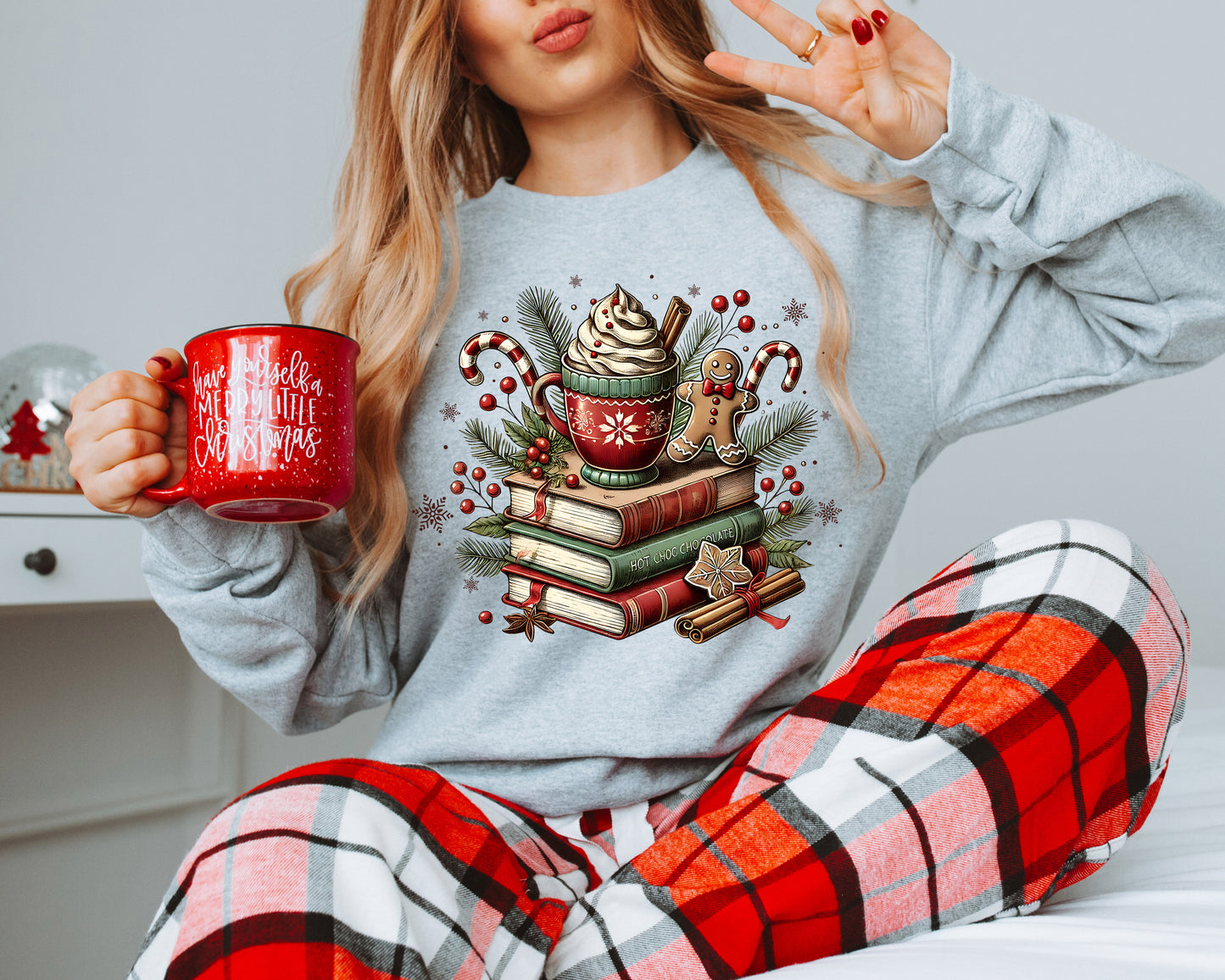 Christmas Books Crewneck Sweatshirt