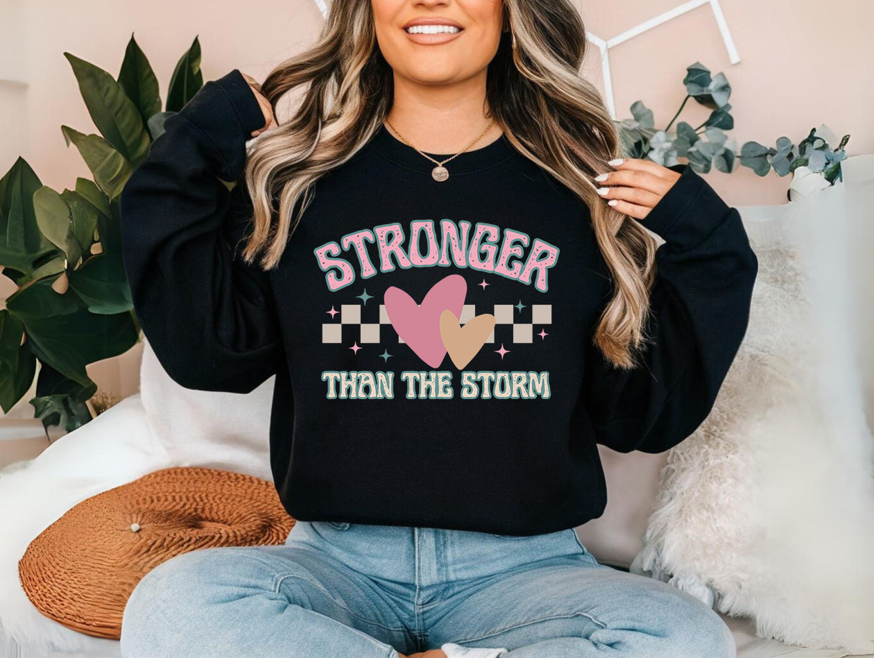 "Stronger than the Storm" Crewneck Sweatshirt