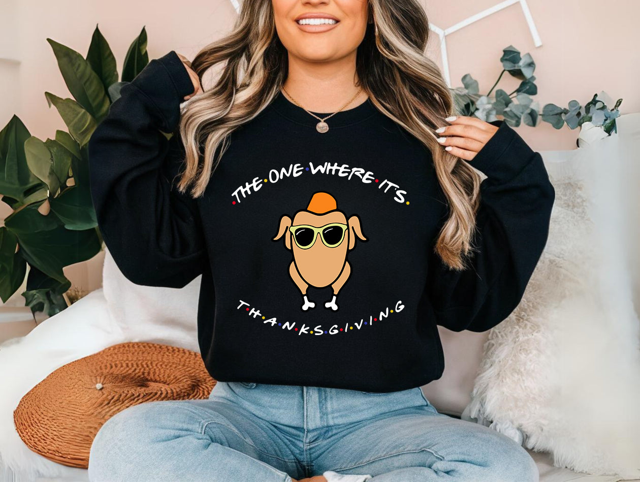 "The One Where it's Thanksgiving" Crewneck Sweatshirt